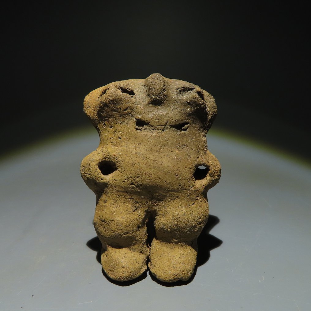 Trujillo, Timoto-Cuica, Venezuela Terracotta Figur. C. 500 - 1500 n. Chr. 6,5 cm H. Spanische Exportlizenz #1.1