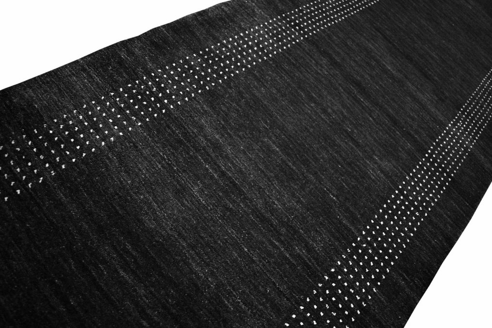 未使用的黑色加貝 - 長條地毯 - 282 cm - 80 cm #3.1
