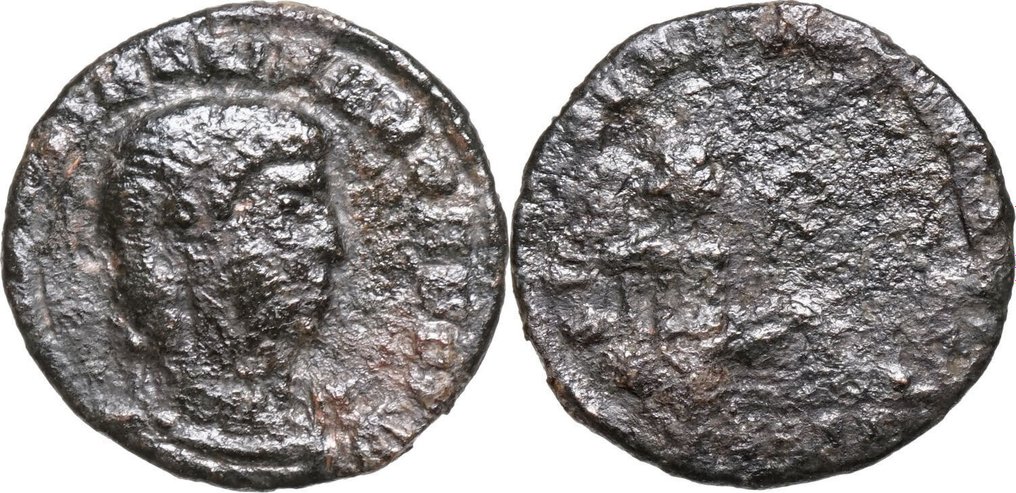 Empire romain. Hannibalianus (335-337 apr. J.-C.). Æ Follis,  FLUSSGOTT Euphrates, Rare! #2.1