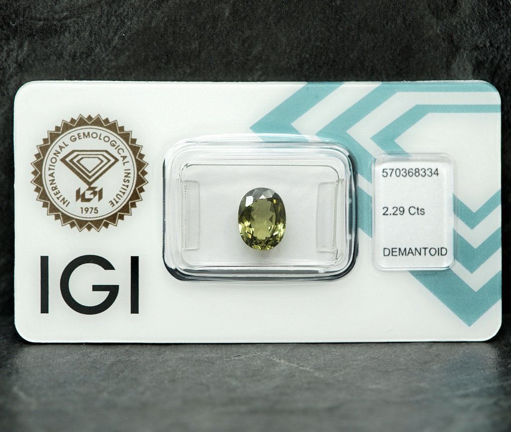 Demantoid - 2.29 ct - Det internasjonale gemologiske institutt (IGI) #2.1