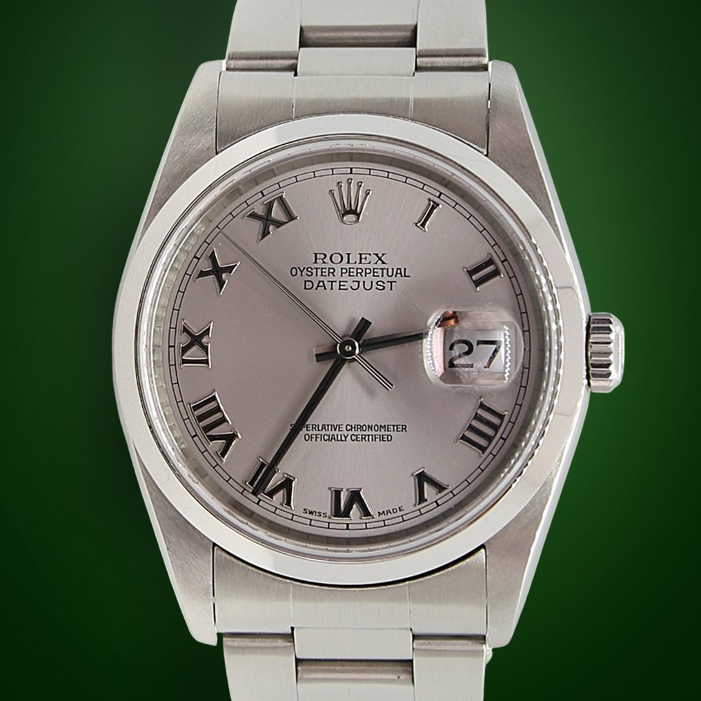 Rolex - Oyster Perpetual Datejust - Grey Roman Dial - 16200 - 中性 - 2000-2010 #1.1