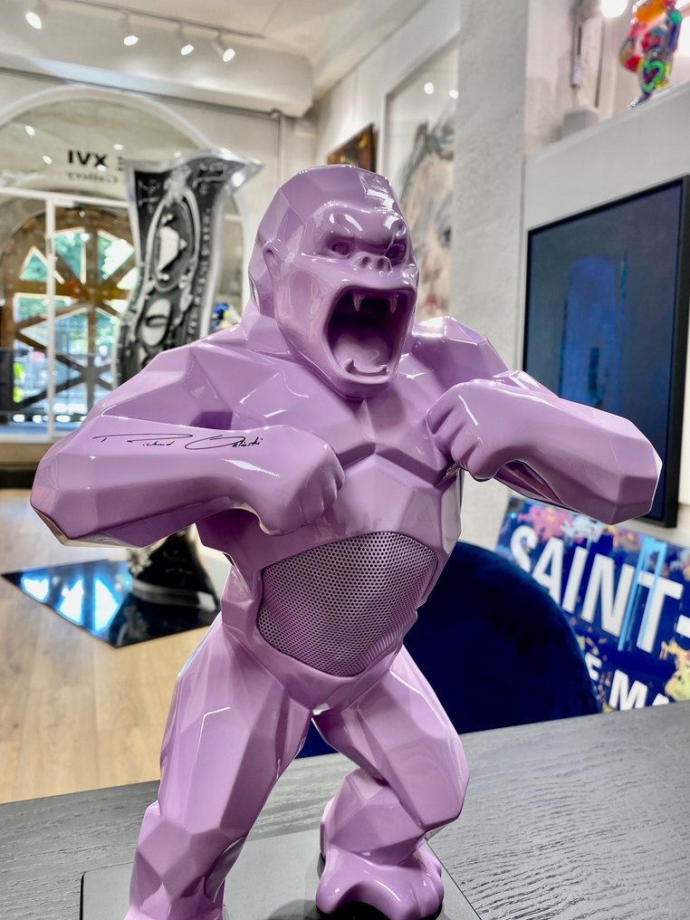 Richard Orlinski (1966) - Enceinte Kiwi Kong (parme brillant) #4.3