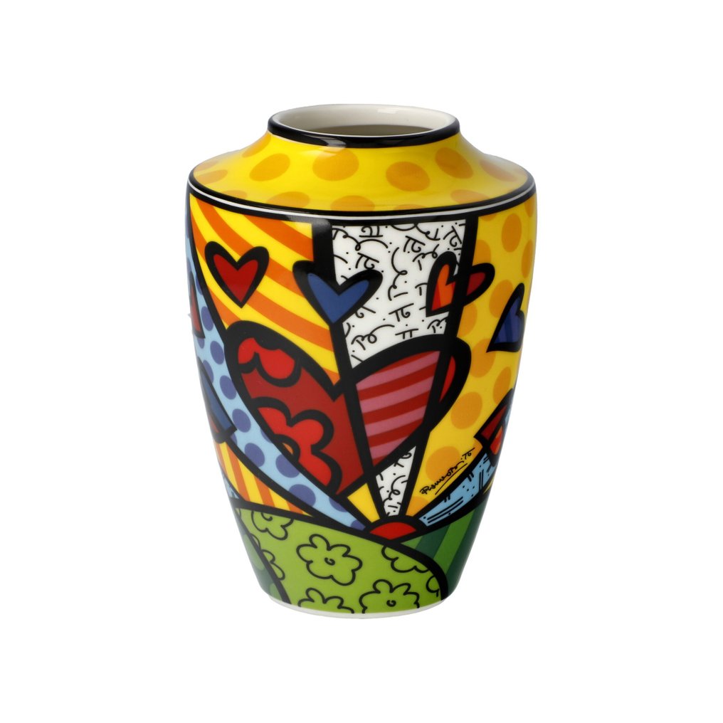 Romero Britto (1963) A NEW DAY, porcelain vase, sold out Catawiki