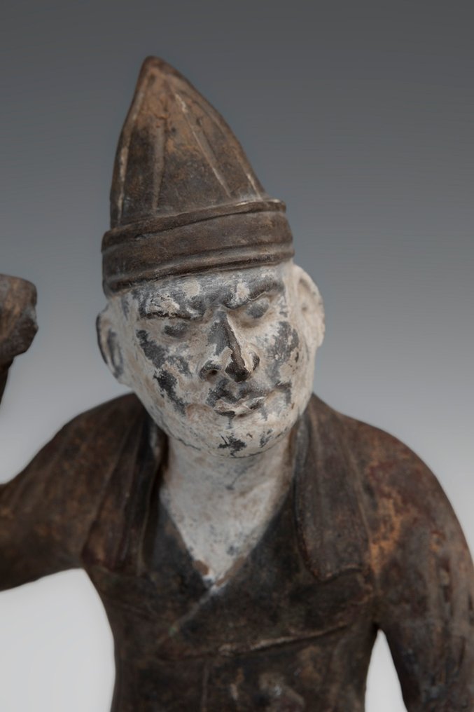 中国古代 Terracotta 外国骑手。32 cm H. 唐朝，公元 618 - 907 年西班牙进口许可证。 #2.1