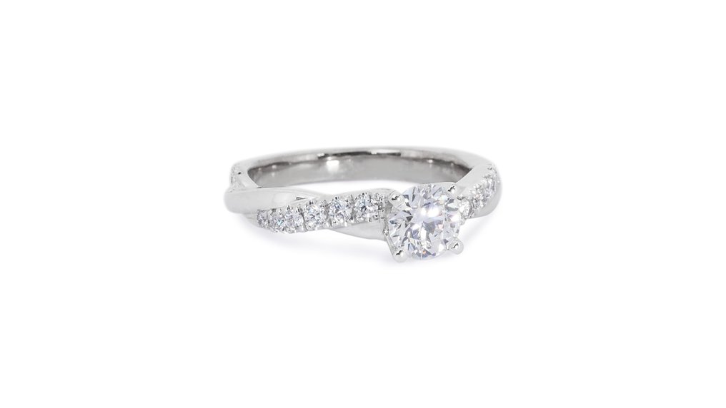 Ring Vittguld Diamant - Diamant #2.1