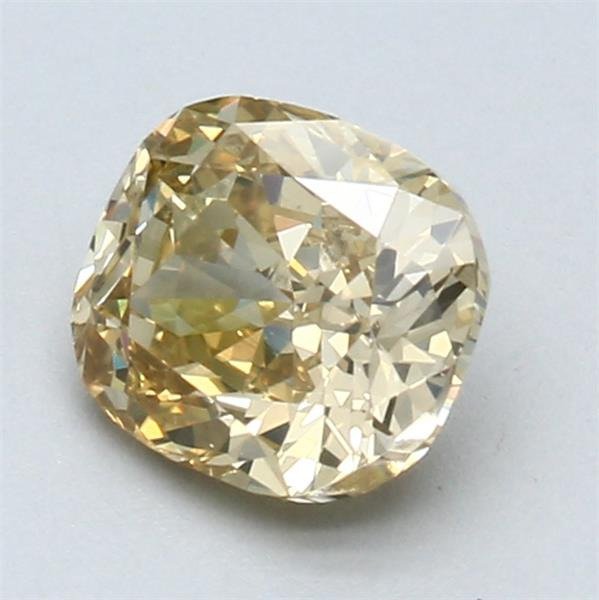 1 pcs Diamond (Natural coloured) - 1.28 ct - Cushion - Fancy deep Brownish Yellow - SI1 - Gemological Institute of America (GIA) #3.2
