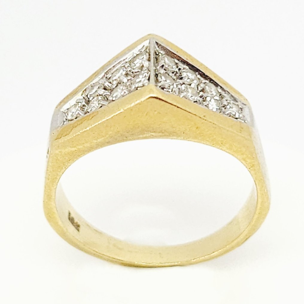 18K包金 黄金 - 戒指 - 0.30 ct 钻石 - Diamonds #1.1