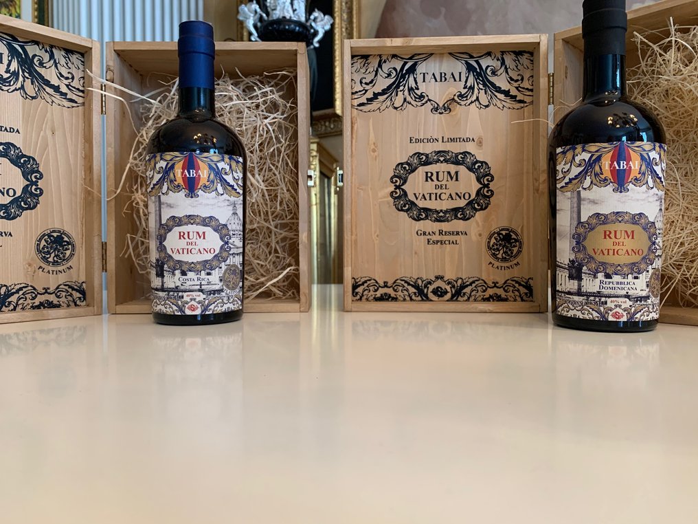 Tabai 5 years old - Reserva Especial - Rum Del Vaticano Platinum Edition  - b. 2021 - 70 cl - 2 botellas #3.2