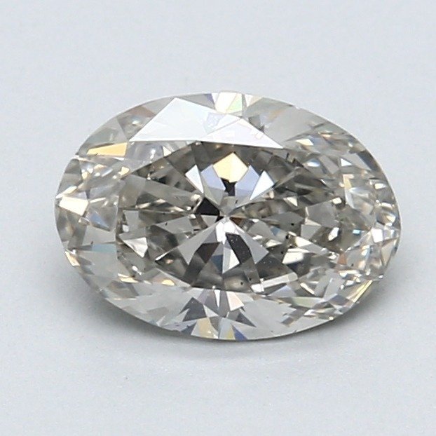 1 pcs Diamant (Colorat natural) - 1.20 ct - Oval - Fancy light Gri - SI1 - GIA (Institutul gemologic din SUA) #1.0