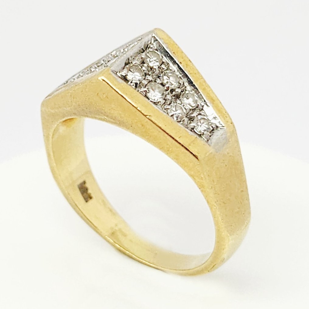 18 kt Gelbgold - Ring - 0.30 ct Diamant - Diamanten #1.2