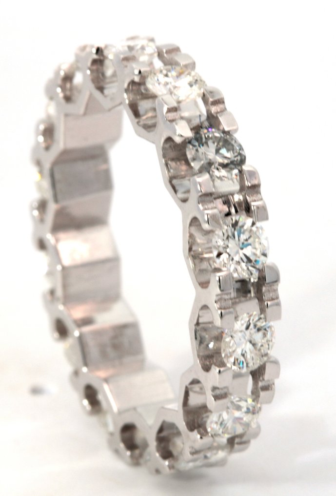 14 karat Hvidguld - Ring - 2.00 ct Diamant #1.2