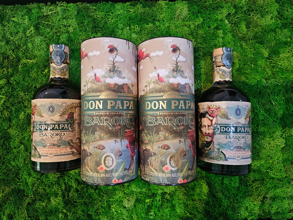 Don Papa - Limited Art Baroko by Eliska Podzimkova - 70 cl - 2 botellas #1.0