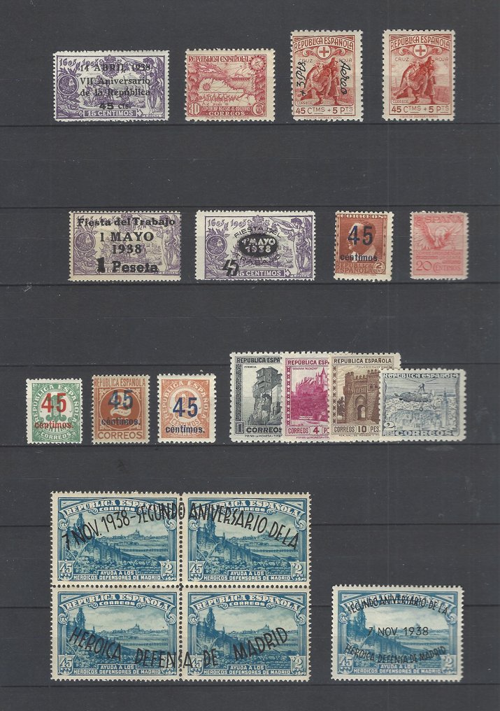 Hiszpania 1929/1938 - Kompletna seria kolekcji 1°Centenario #1.1