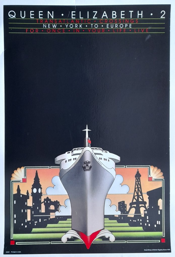 Anonymous - Queen Elisabeth 2 Ship Poster #1.1