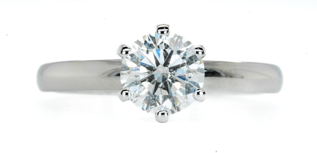 18 kt Vittguld - Ring - 1.08 ct Diamant - G-färg I1 #3.1
