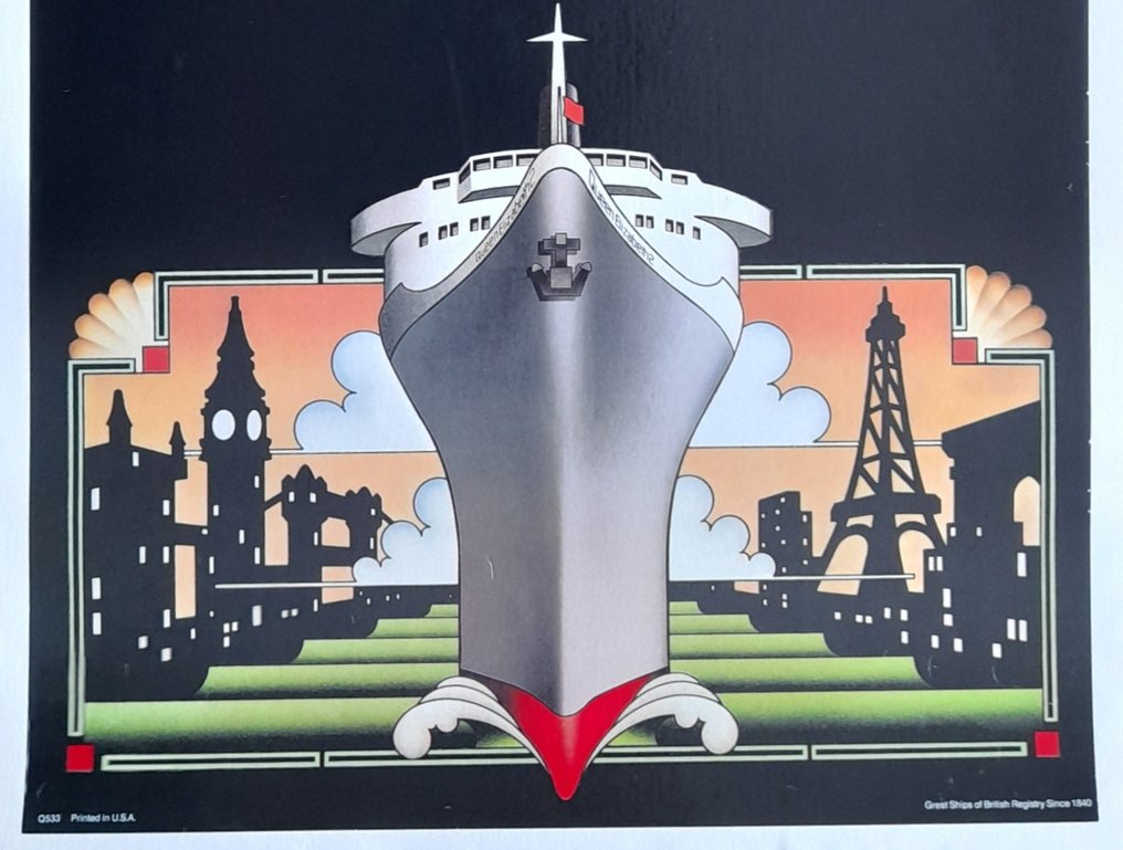 Anonymous - Queen Elisabeth 2 Ship Poster #1.2