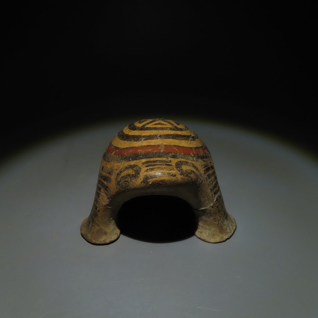 Costa Rica Terrakotta Frø eller tudse. 500 - 1550 e.Kr. 5,5 cm. H. Med spansk importlicens. #2.1