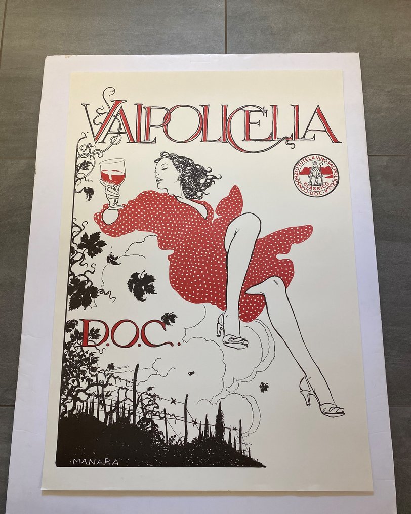 Milo Manara - VALPOLICELLA CLASSICO D.O.C. - Consorzio Tutela Vino Valpolicella Classico DOC - 1980s #2.1