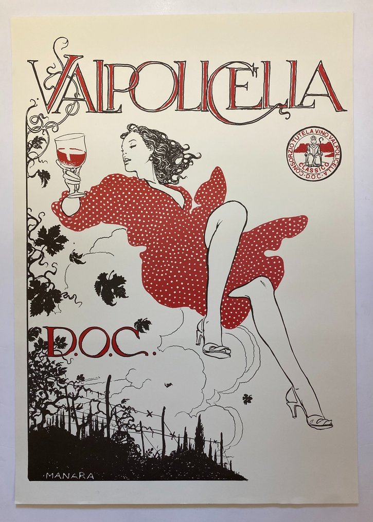 Milo Manara - VALPOLICELLA CLASSICO D.O.C. - Consorzio Tutela Vino Valpolicella Classico DOC - 1980s #1.0