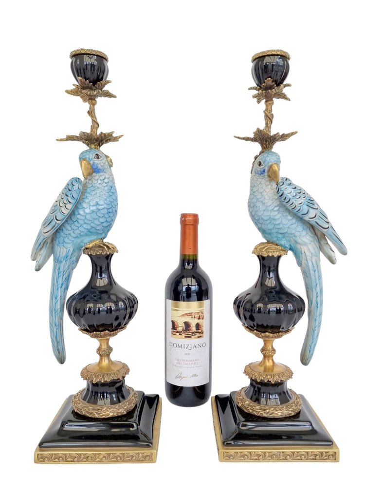 Candlestick - Bronze, Porcelain #3.2