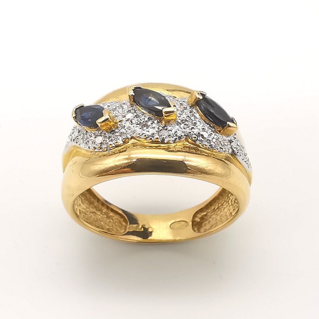 18 kt. Yellow gold - Ring - 0,67 ct Mixed #1.2