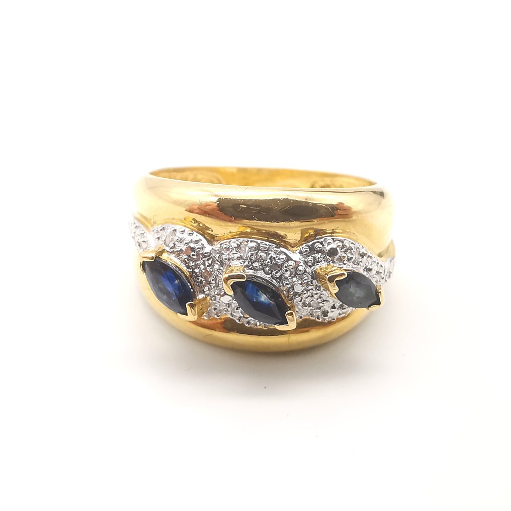 18 kt. Yellow gold - Ring - 0,67 ct Mixed #1.1