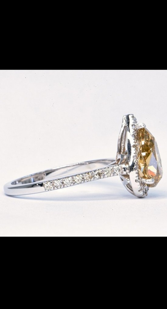 Δαχτυλίδι - 14 καράτια Λευκός χρυσός - 2.20ct. tw. Διαμάντι (Φυσικό) - Διαμάντι #2.1