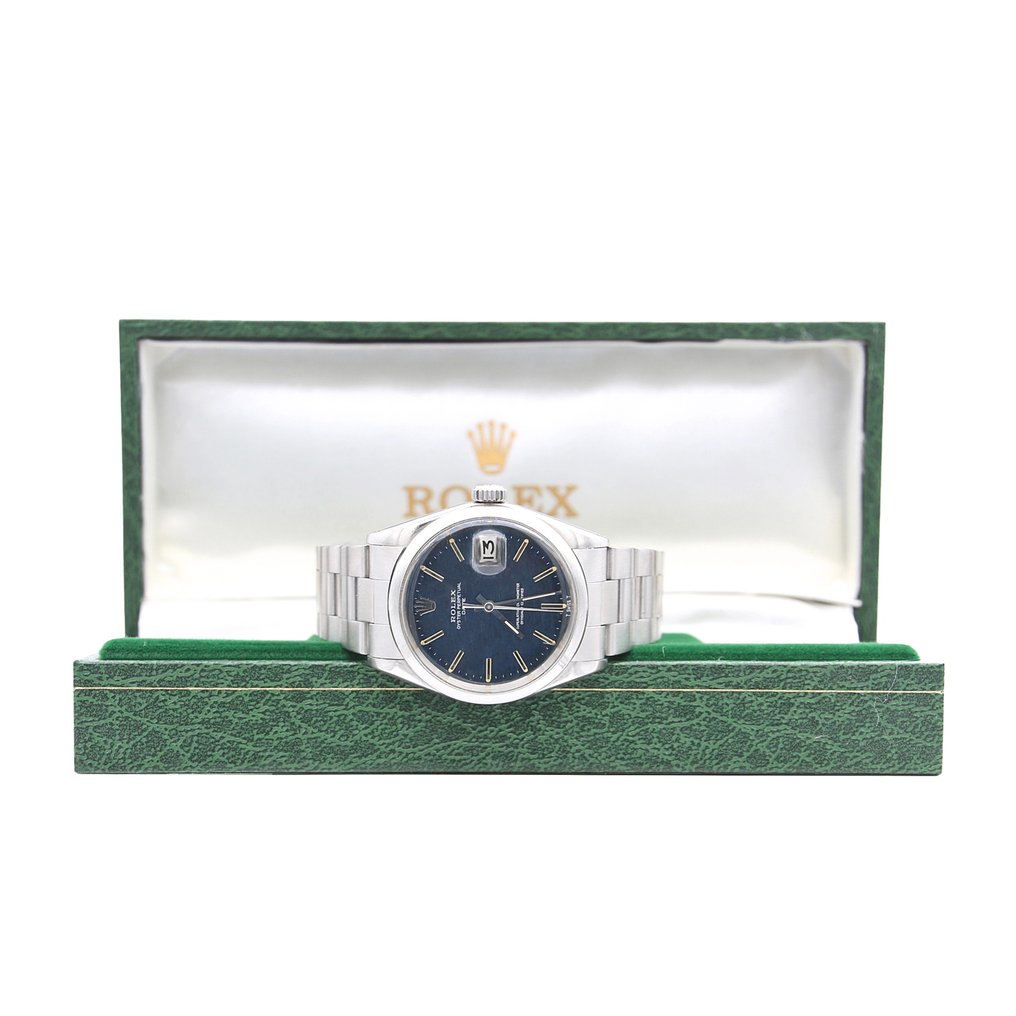 Rolex - Oyster Perpetual Date - Blue Mosaic Dial - 1500 - Unisex - 1970-1979 #1.2