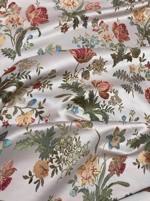 San Leucio damask fabric in white cream - Textile  - 3 m - 2.6 m #1.0