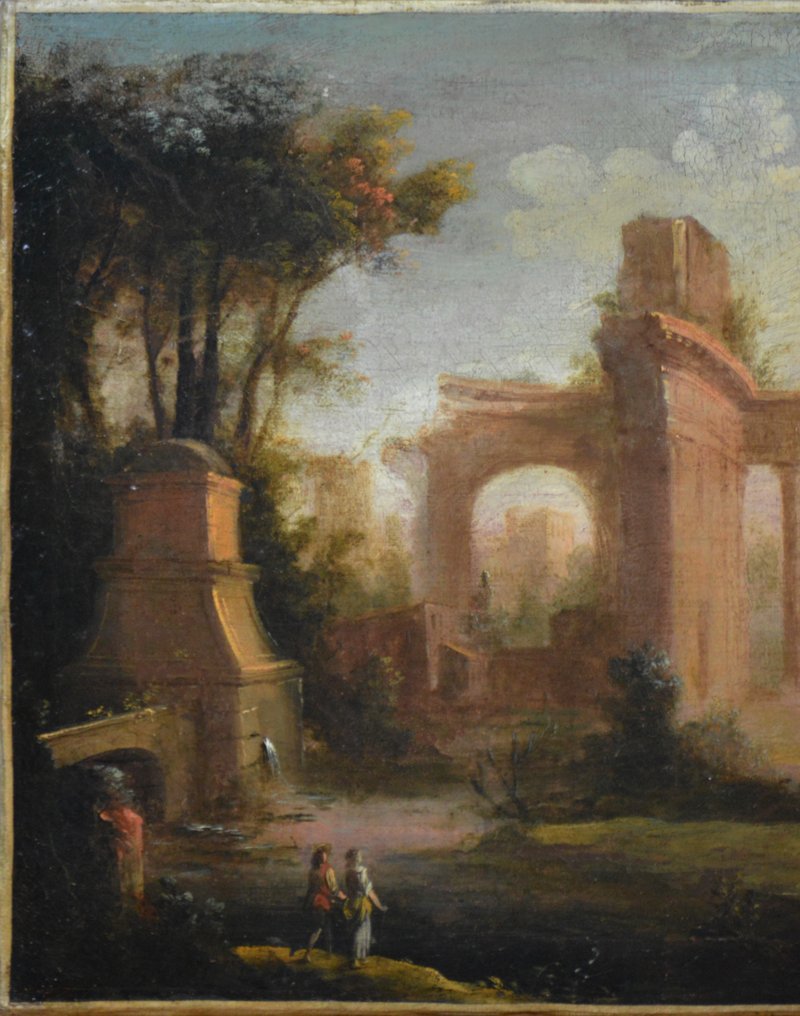Pierre Antoine Patel (1648-1707) - Paysage de ruines animés #2.1