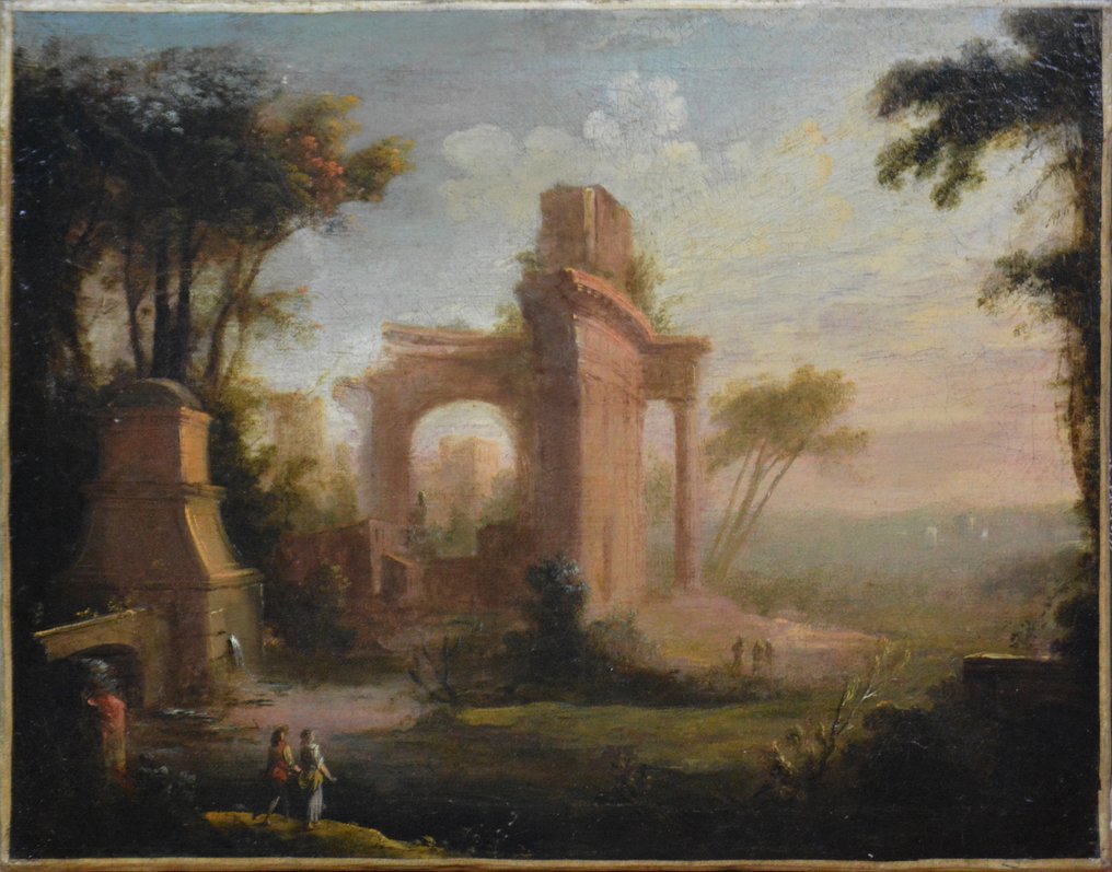 Pierre Antoine Patel (1648-1707) - Paysage de ruines animés #3.1