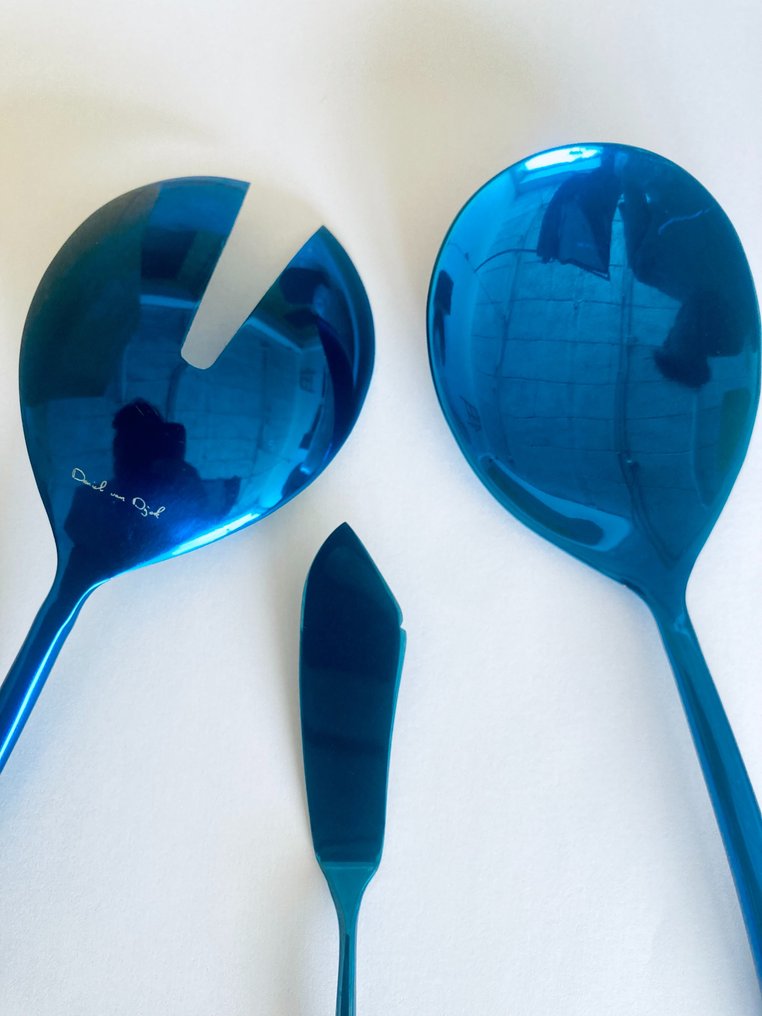Daniel van Dijck - Bestikk-sett for 12 - 'Blue & Silver' - begrenset utgave - Stål #1.0