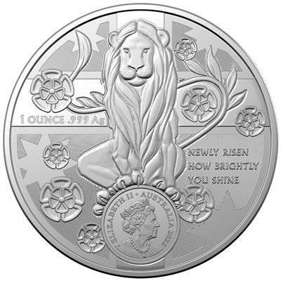 Australië. 1 Dollar 2022 Känguru - New South Wales, 1 Oz (.999) (Zonder minimumprijs) #1.0