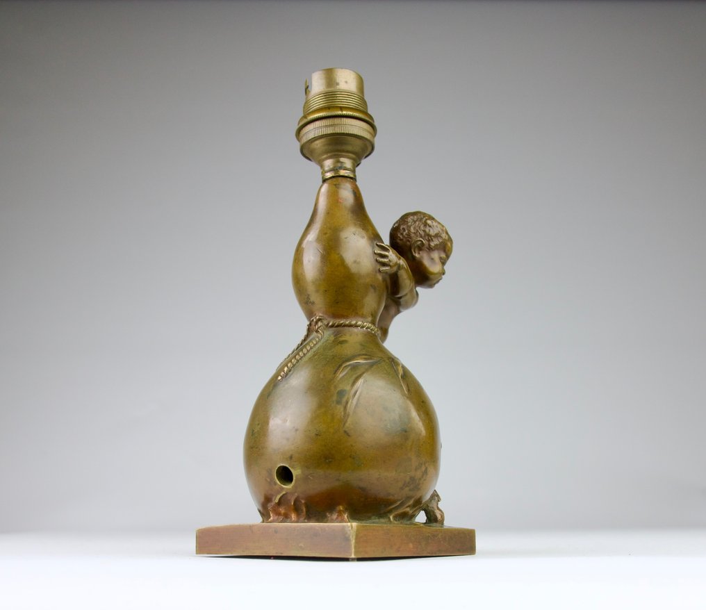 Bordlampe - Romantic - Bronse (kald-malt) - 1800-tallet #3.2