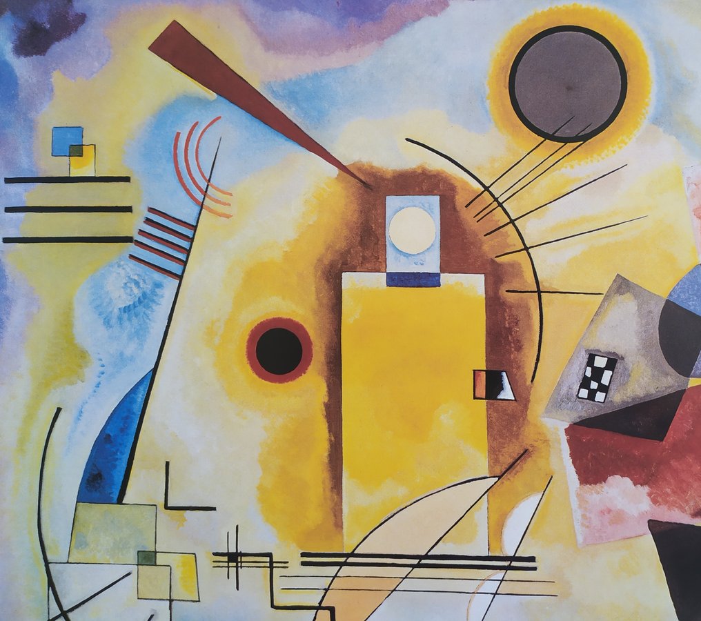 Wassily Kandinsky (1866-1944) (after) - "Jaune, Rouge, Bleu, 1925" - (60x80cm) #3.2