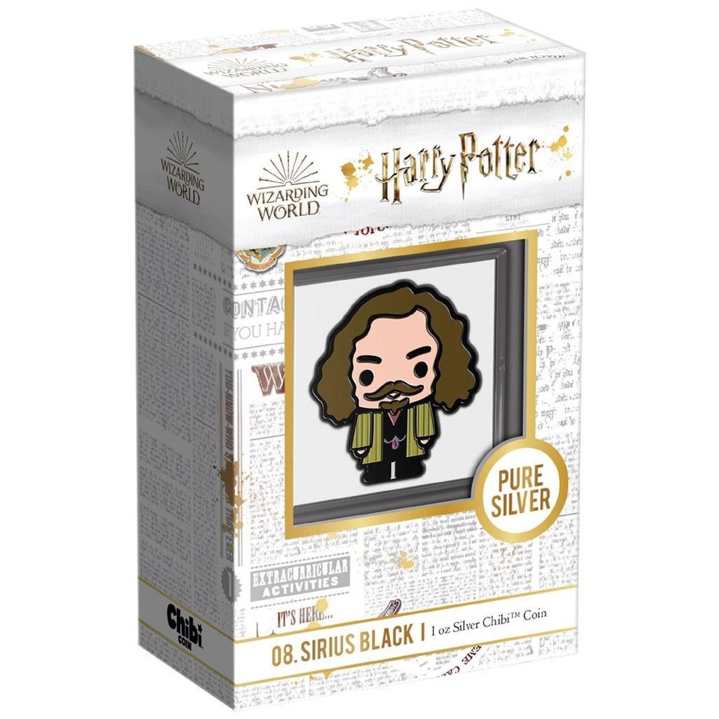 Niue. 2 Dollars 2021 proof, Sirius Black™ - Chibi Coins - Harry Potter™ -  1 Oz mit BOX und COA #1.0