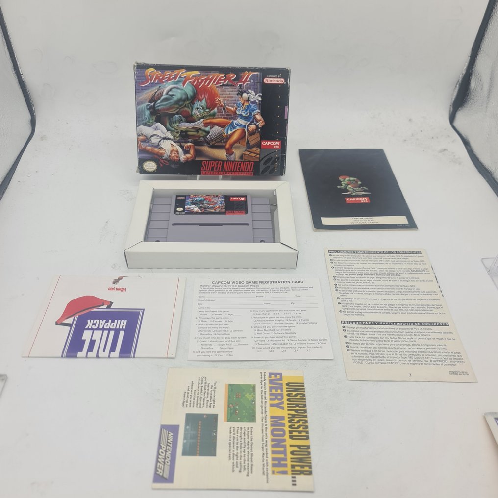 Nintendo - Super Nintendo SNES - STREET FIGHTER II USA edition - Videospil - I original æske #1.2