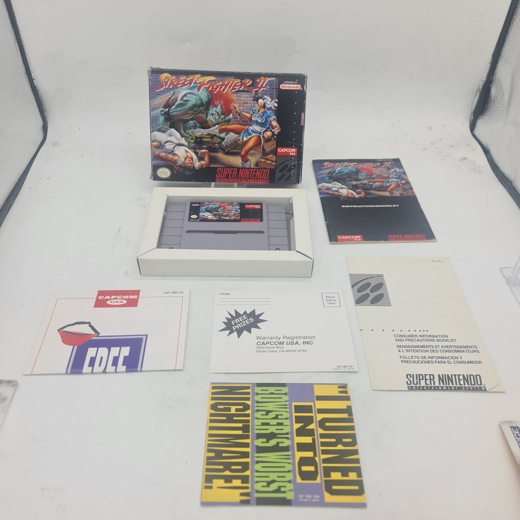 NEW OLD STOCK Extremely Rare Super Nintendo SNES STREET FIGHTER II USA edition - Super Nintendo SNES NES - 電動遊戲 - 帶原裝盒 #1.1