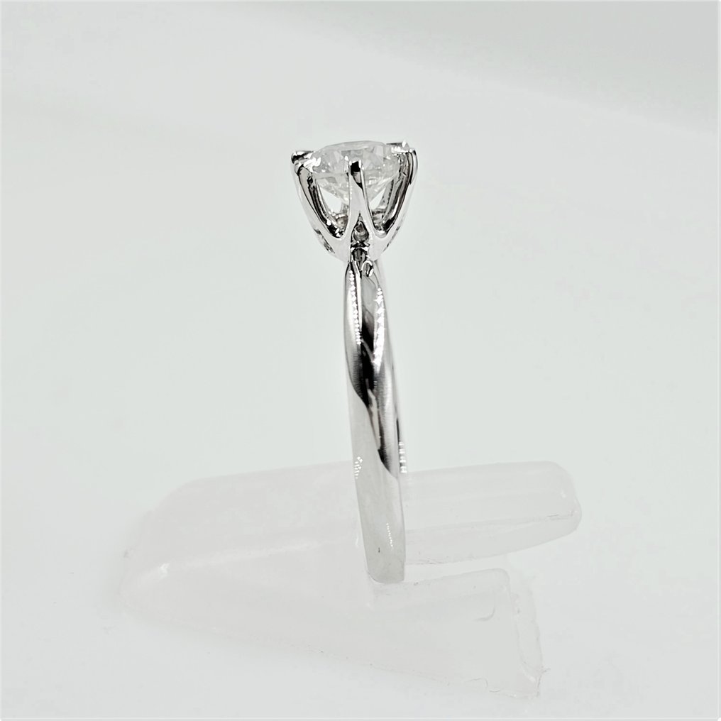 14 kt. Fehér arany - Gyűrű - 0.84 ct Gyémánt #2.1