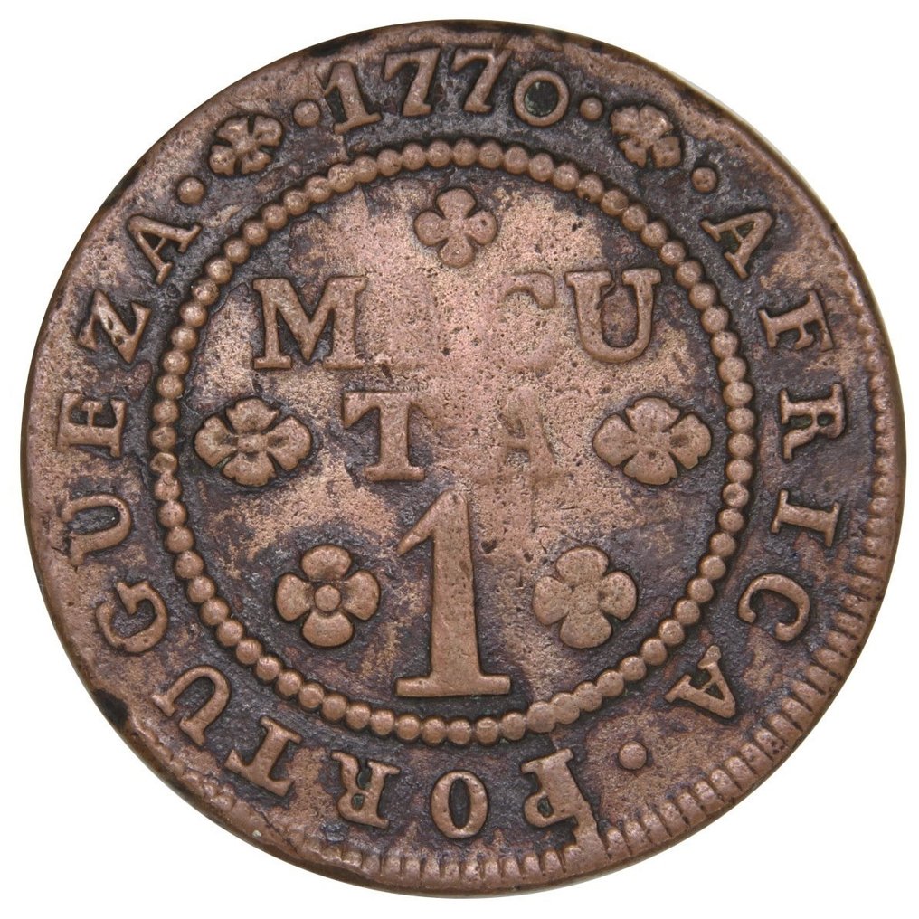 Angola portoghese. D. José I (1750-1777). 1 Macuta 1770 - Escassa #1.0