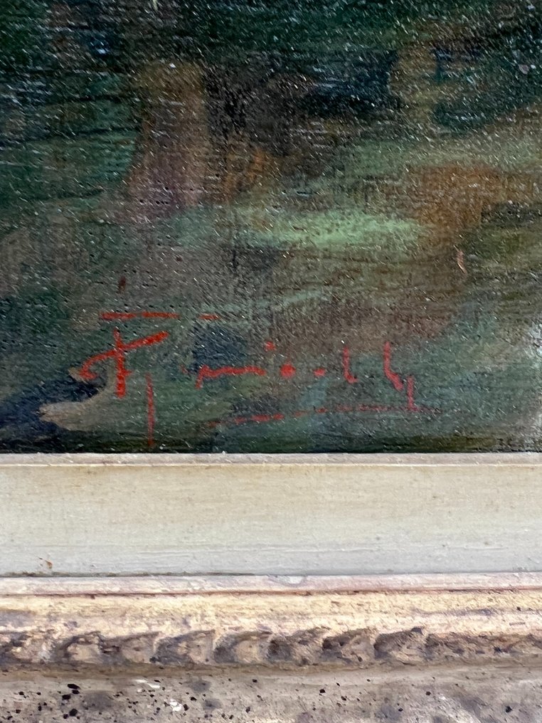 Federico Gariboldi (1879-1950) - Scorcio di borgo #3.2