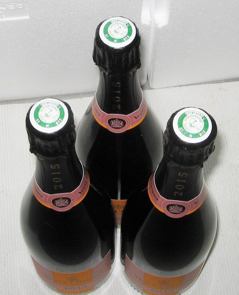2015 Veuve Clicquot, Rosé Vintage - 香槟地 Brut - 3 Bottles (0.75L) #2.1