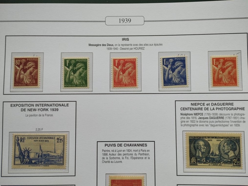 Franța 1939 - An complet - Yvert Neufs** #4.3