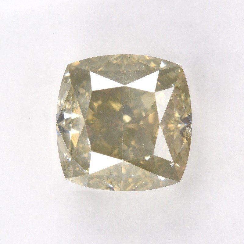 1 pcs Diamant  (Natürlich farbig)  - 1.71 ct - Kissen - I1 - International Gemological Institute (IGI) #1.2
