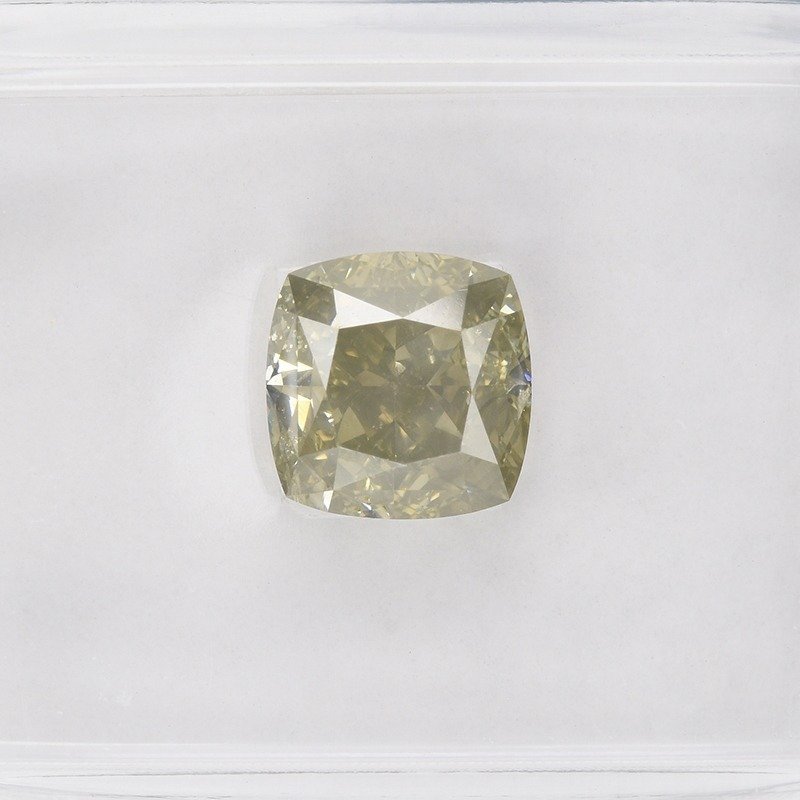1 pcs Diamant  (Natürlich farbig)  - 1.71 ct - Kissen - I1 - International Gemological Institute (IGI) #2.1