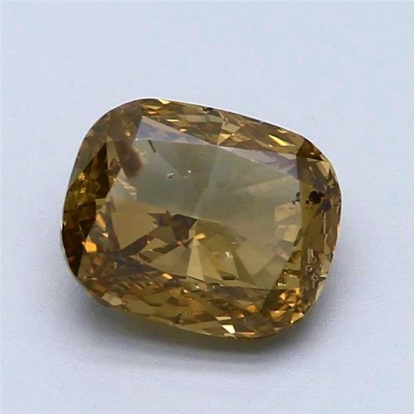 1 pcs Diamante  (Color natural)  - 2.02 ct - Cojín - Fancy deep Marrón Amarillo - No especificado en el informe de laboratorio - Gemological Institute of America (GIA) #1.2
