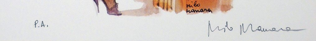 Manara, Milo - 1 Offset Print - Tribute to Hugo Pratt - Esmeralda 1917 - 2006 #2.1