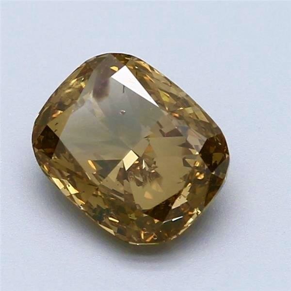 1 pcs Diamante  (Color natural)  - 2.02 ct - Cojín - Fancy deep Marrón Amarillo - No especificado en el informe de laboratorio - Gemological Institute of America (GIA) #2.1