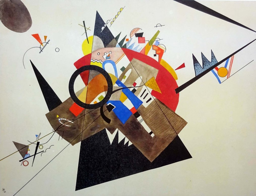 Wassily Kandinsky - Schwarzes Dreieck 1923 #2.2