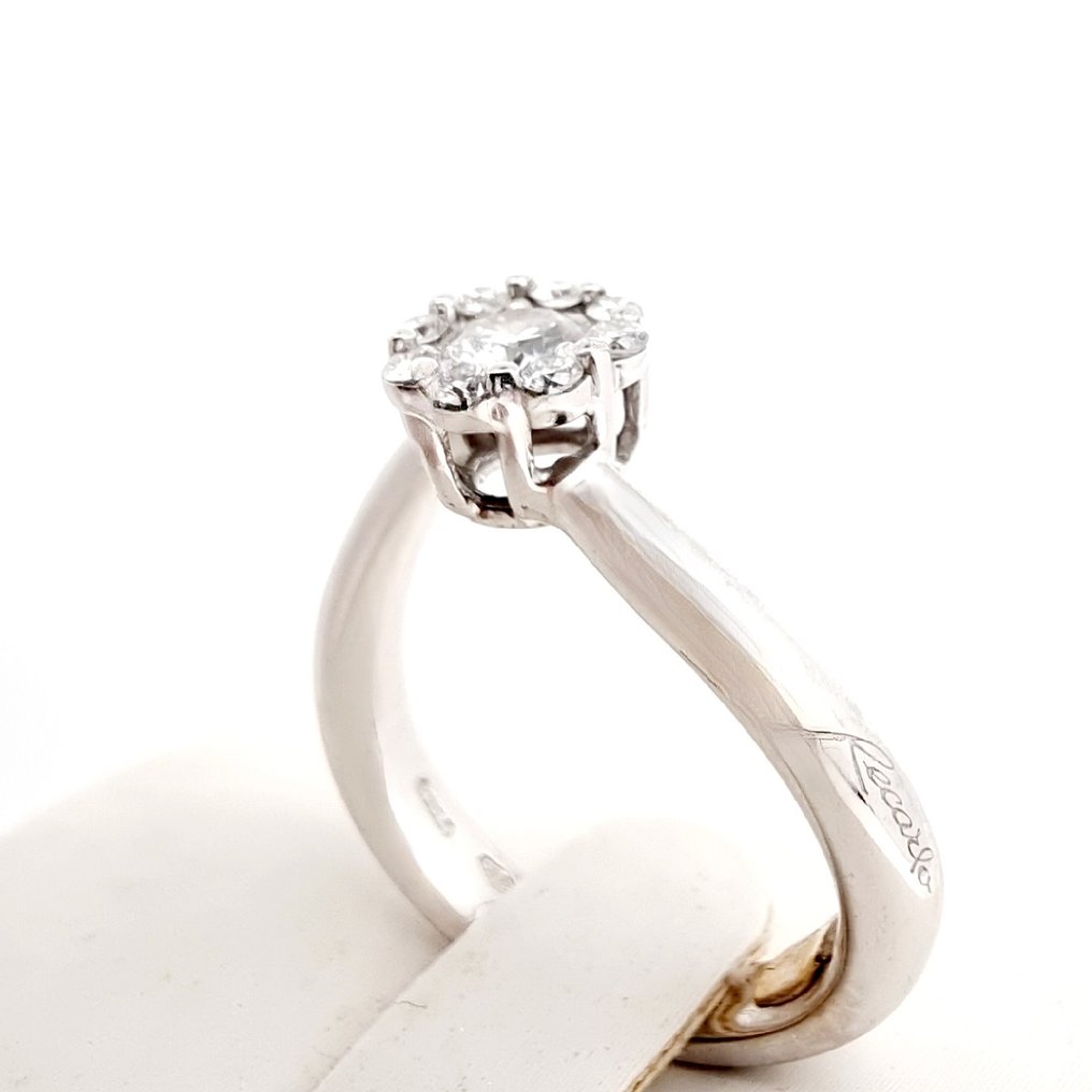Recarlo - Ring - 18 kraat Hvidguld Diamant  (Natur) #1.2